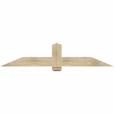 Ekena Millwork Eugene Rough Sawn Timber Gable Bracket, Douglas Fir, 72"W x 15"H x 6"D x 6"F, 5/12 Pitch GBW072X15X0606EUG00RDF